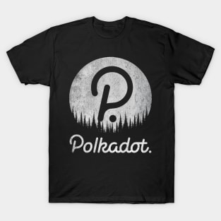 Vintage Polkadot DOT To The Moon Crypto Token Cryptocurrency Wallet Birthday Gift For Men Women Kids T-Shirt